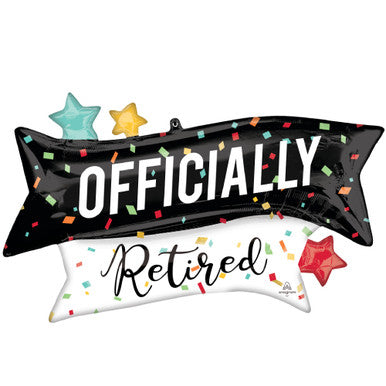 Anagram 38” Officially Retired Confetti Banner